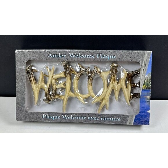 Rivers Edge Products Rustic Welcome Plaque Hanging Sign, Indoor or Outdoor, Poly - Picture 1 of 2